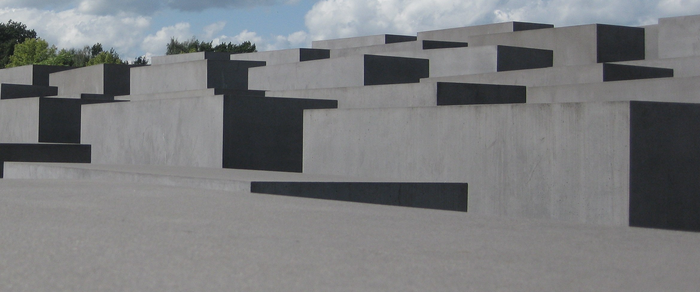 Holocaust Mahnmal Berlin im August 2014