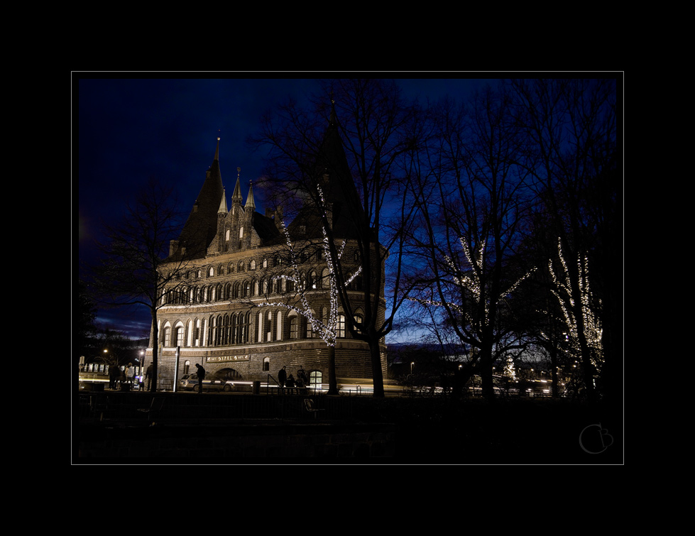 Holstentor in blue