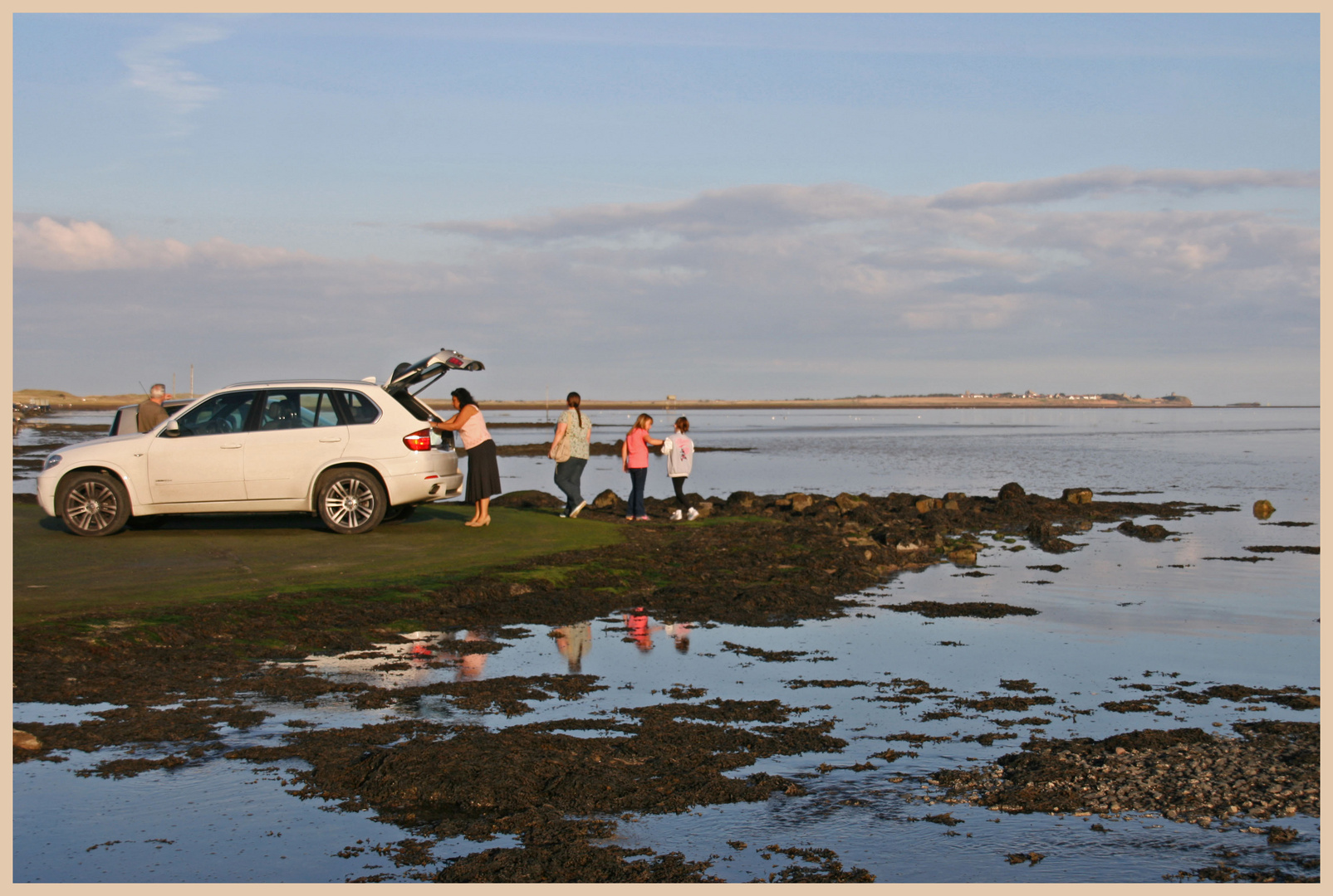 Holy island causeway rising tide 4