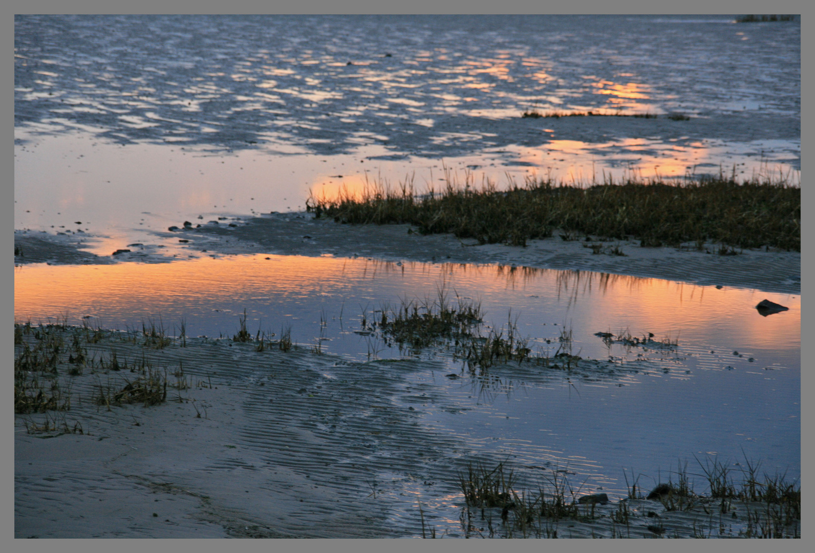 Holy island sands Dusk