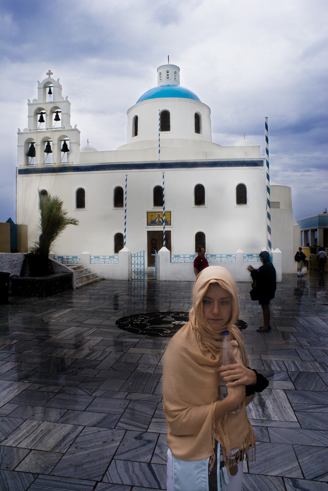 Holy Mary Goes Santorini in HDR