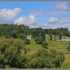 Hol;ystone hall and woodhouse bastle Coquetdale Northumberland