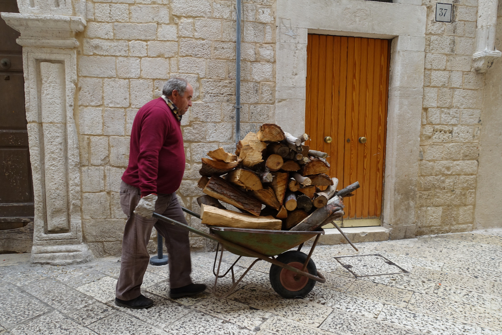 Holz für den Pizzaofen (2)