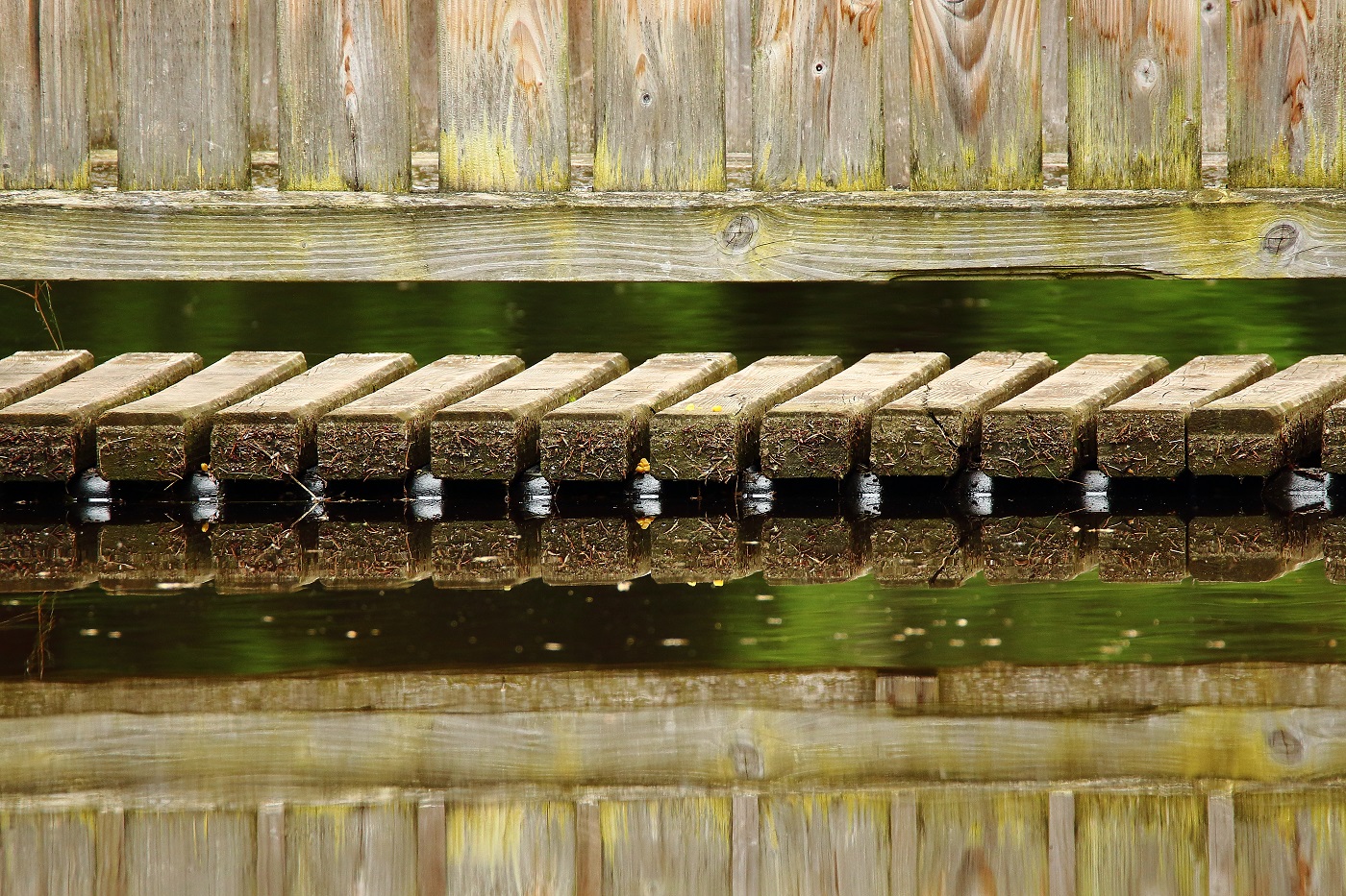 Holz über Wasser