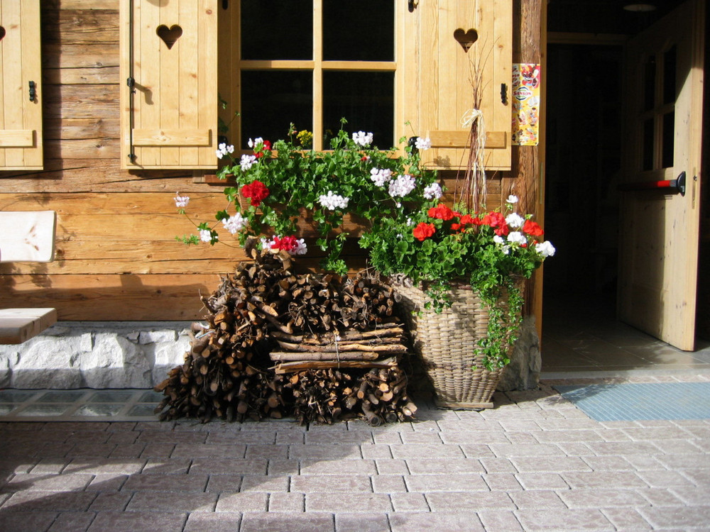 Holz vor der Hütte...