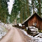 Holz vor der Hütte