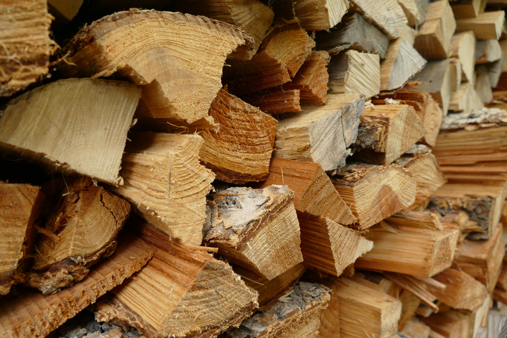 Holz vor der Hütte