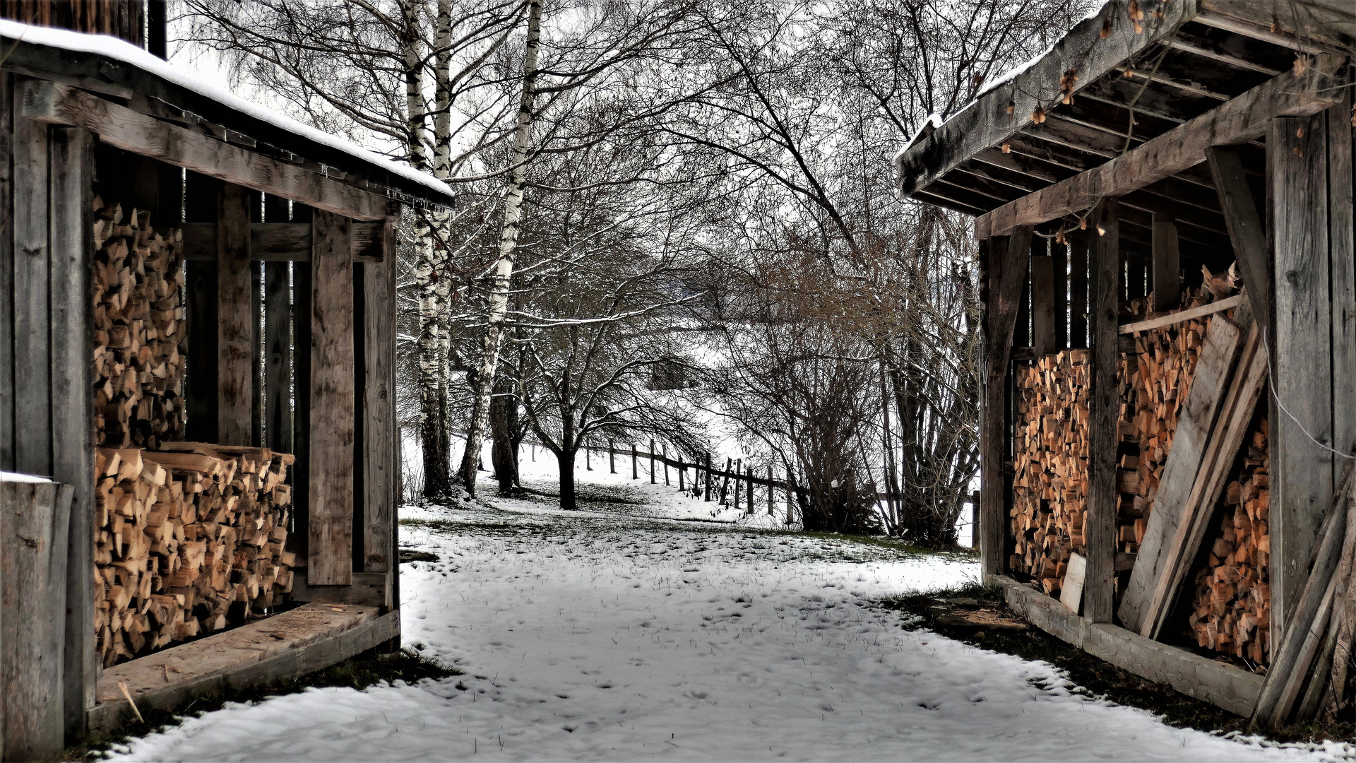 Holz vor der Hüttn (ohne Hintergedanken;-))