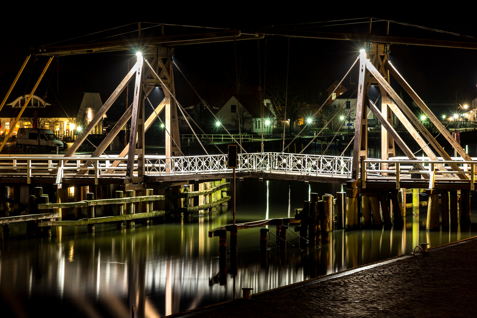 Holz Zug-Brücke......