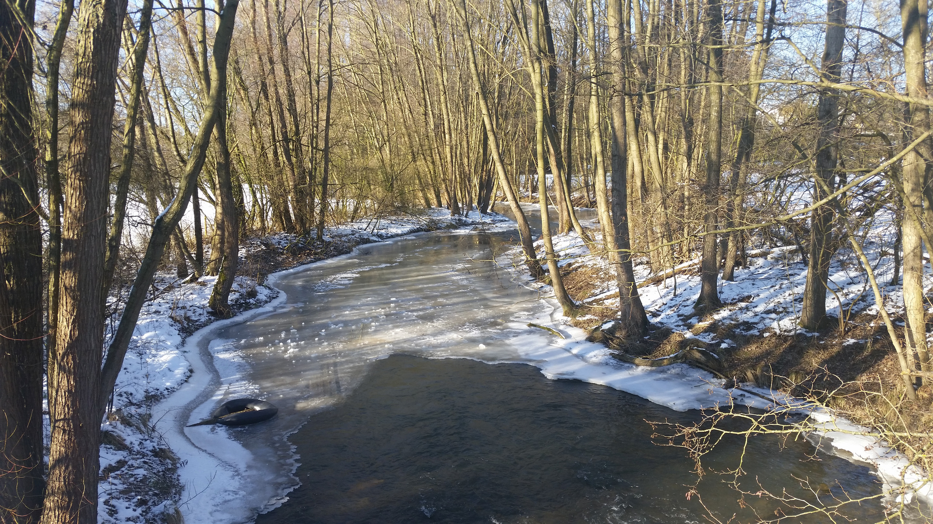 Holzbach im Winter