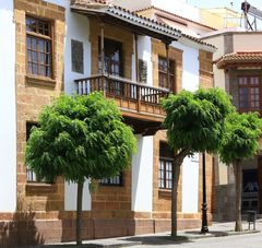 Holzbalkone in Teror