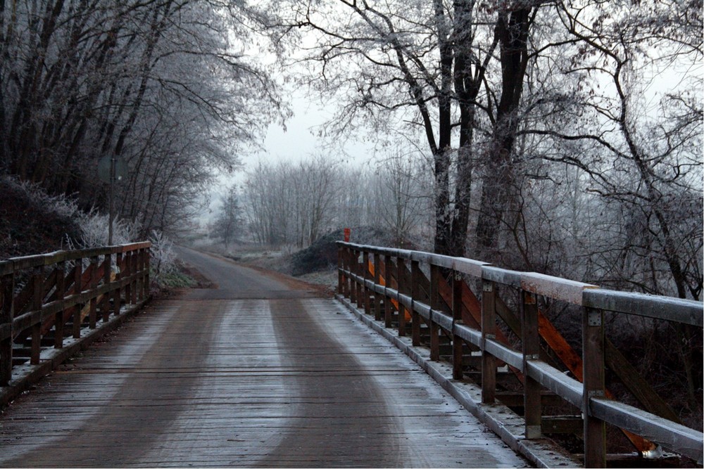 Holzbrücke