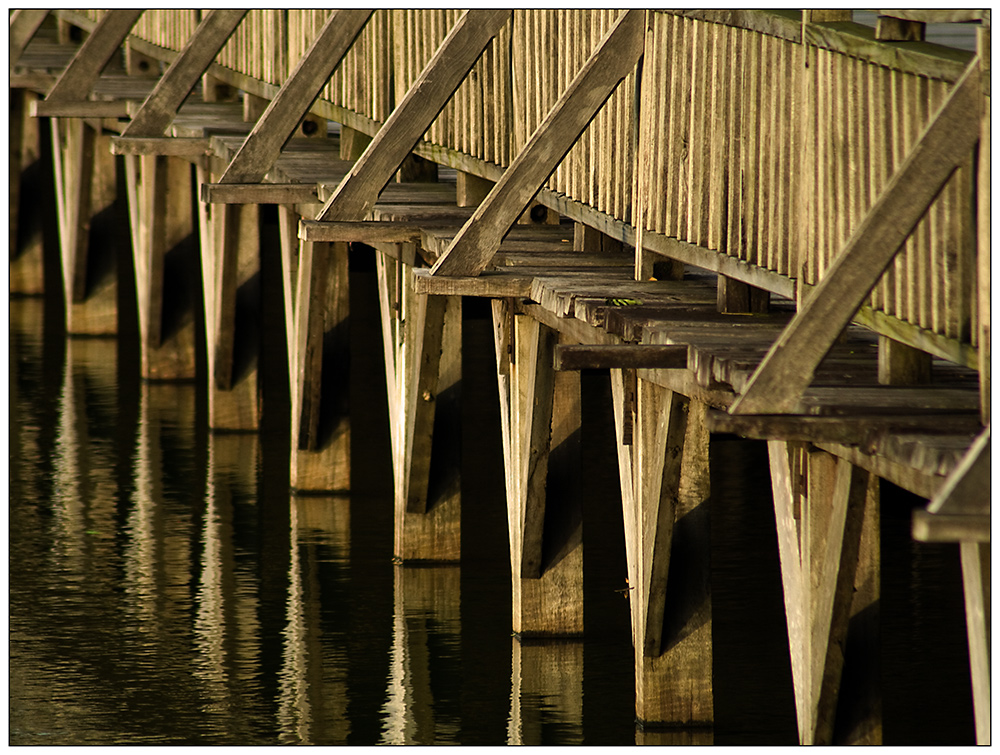 Holzbrücke