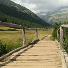 Holzbrücke Alpen