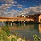 Holzbrücke am Rhein bei Diessenhofen