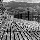 Holzbrücke aus einer anderen Sicht