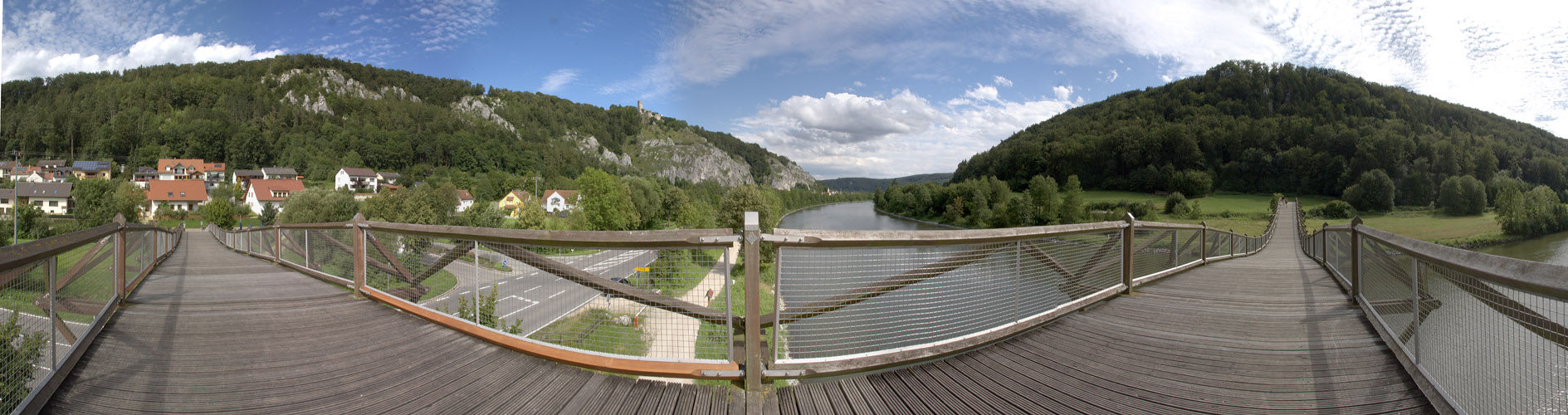 Holzbrücke bei Essing 2 Foto & Bild panorama, techniken, aufnahme