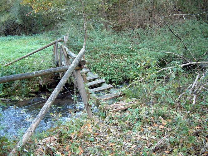 Holzbrücke bei Niederbeisheim