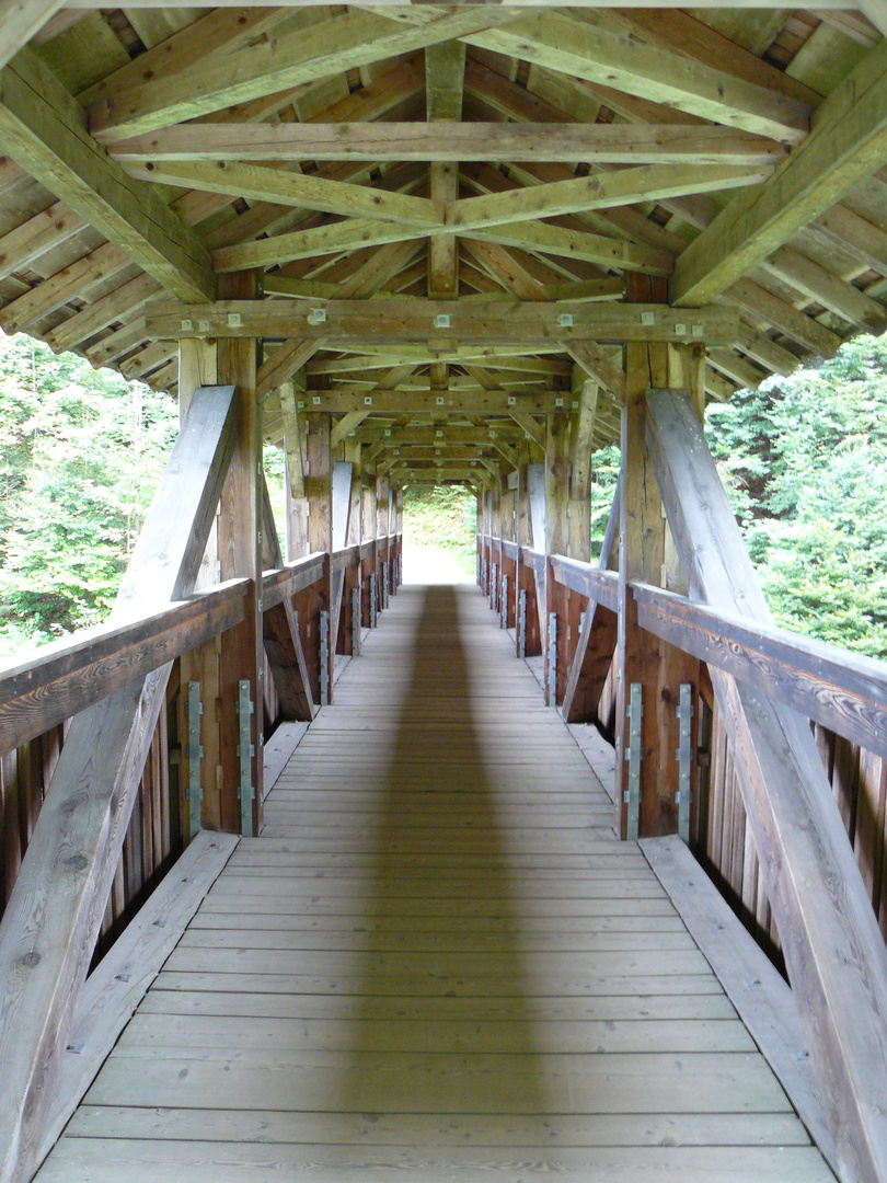 Holzbrücke Fachwerk