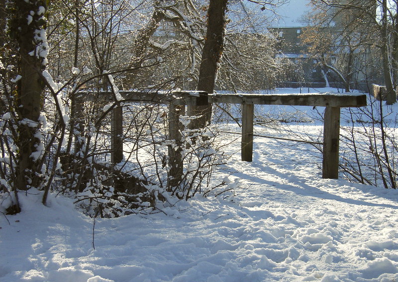 Holzbrücke im Klosterpark