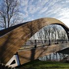 Holzbrücke in Frankfurt/Oder... Übergang nach Ziegenwerder