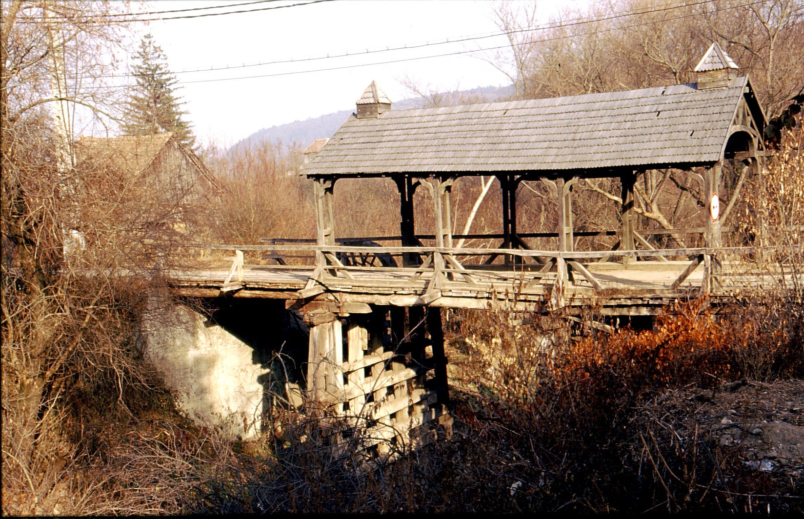 Holzbrücke in Rumänien