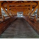 Holzbrücke in Weißensand