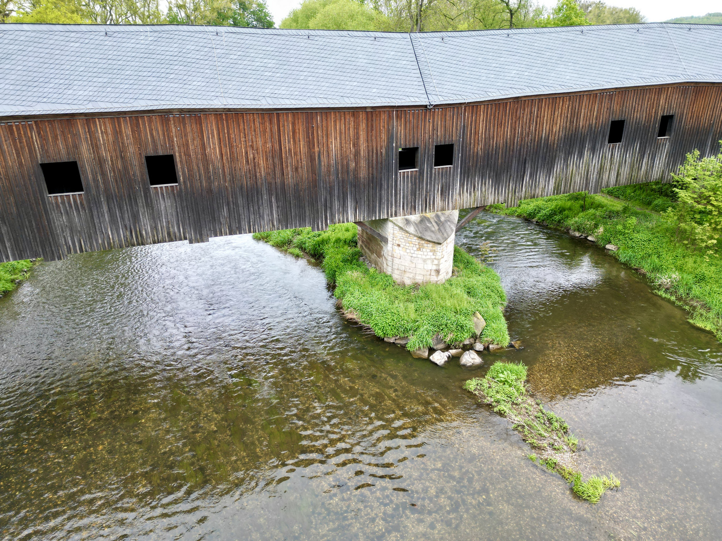 Holzbrücke in Wünschendorf