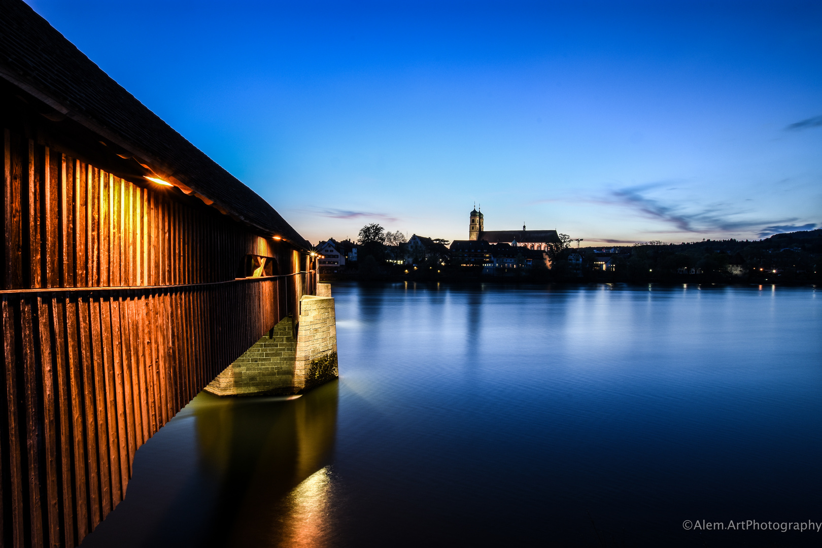 Holzbrücke Stein