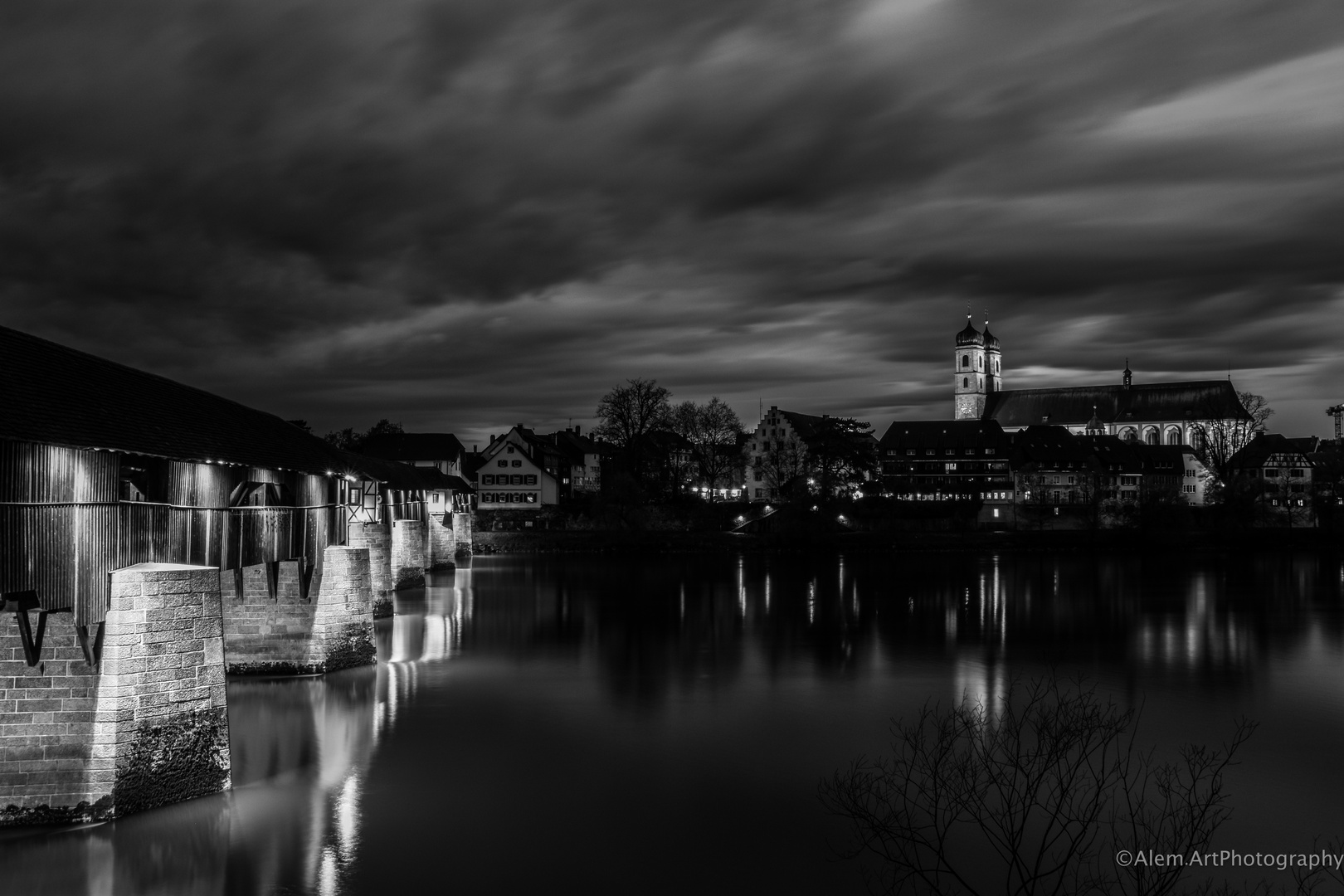 Holzbrücke Stein