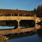 Holzbrücke über den Isarkanal bei Aumühle