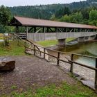 Holzbrücke über der Nagoldtalsperre (Nähe Seewald-Erzgrube)