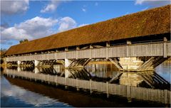 Holzbrücke über die Aare