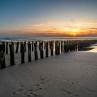 Holzbuhne am Strand von Domburg