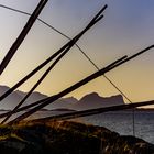 Holzgerüst-auf-Senja-Norwegen