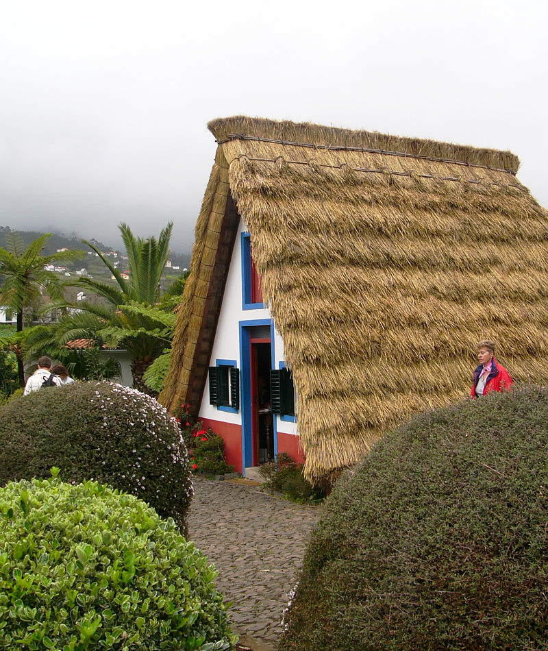 Holzhäuschen in Santana/Madeira