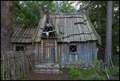 Holzhaus mit Struktur