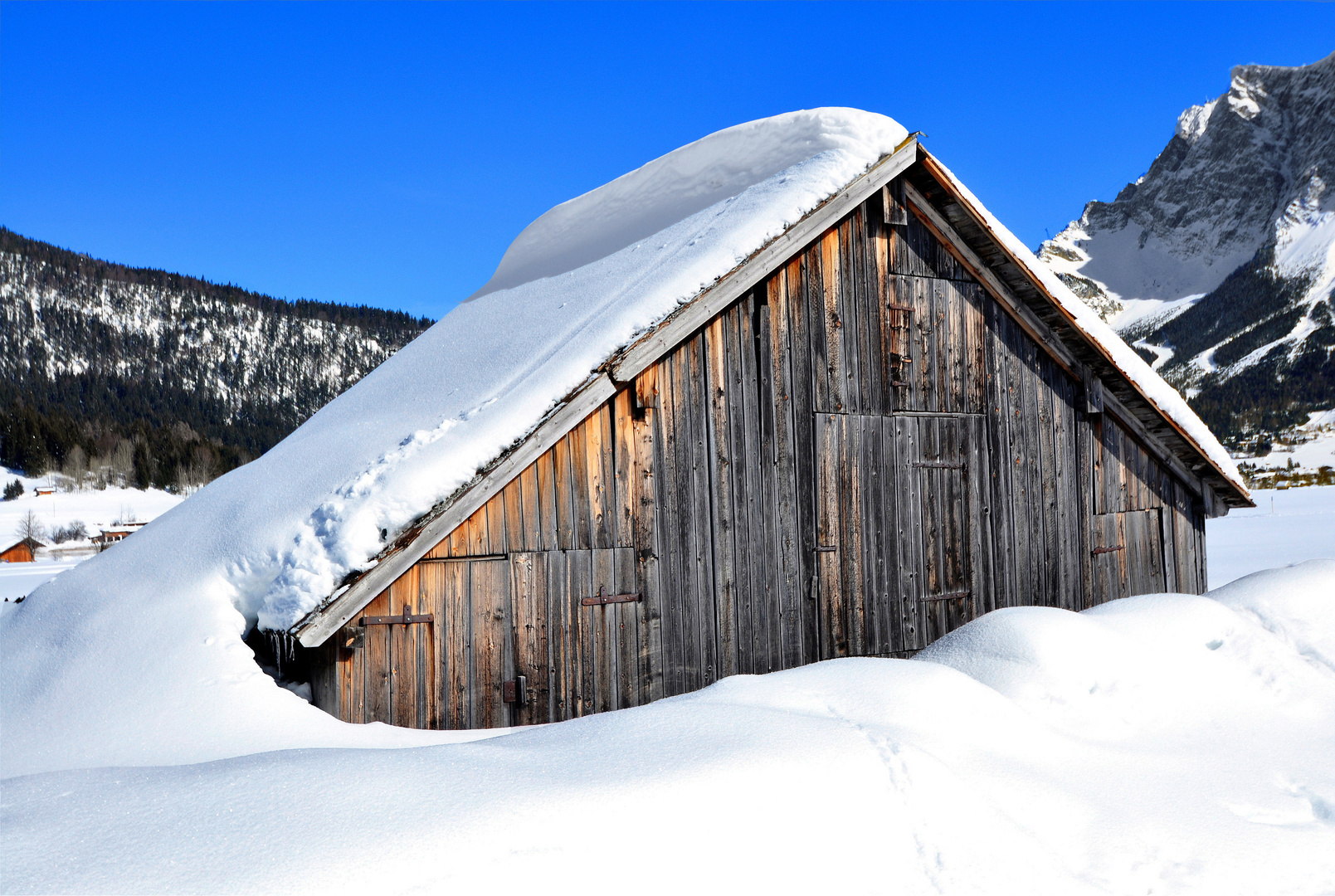 Holzhütte in Lermoos ( Österreich )