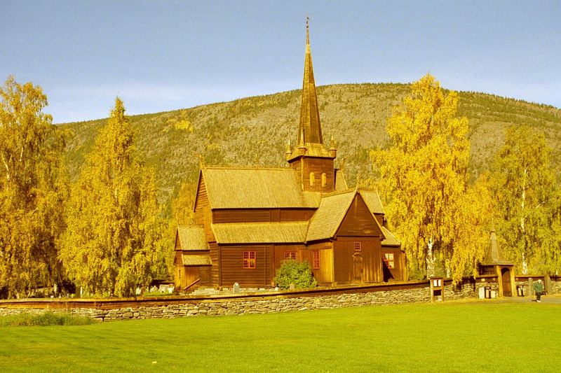 Holzkirche in Lom - Norwegen