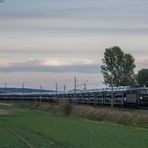 Holzroller im letzten Licht