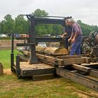 Holzsägen mit Dampfmaschine 2