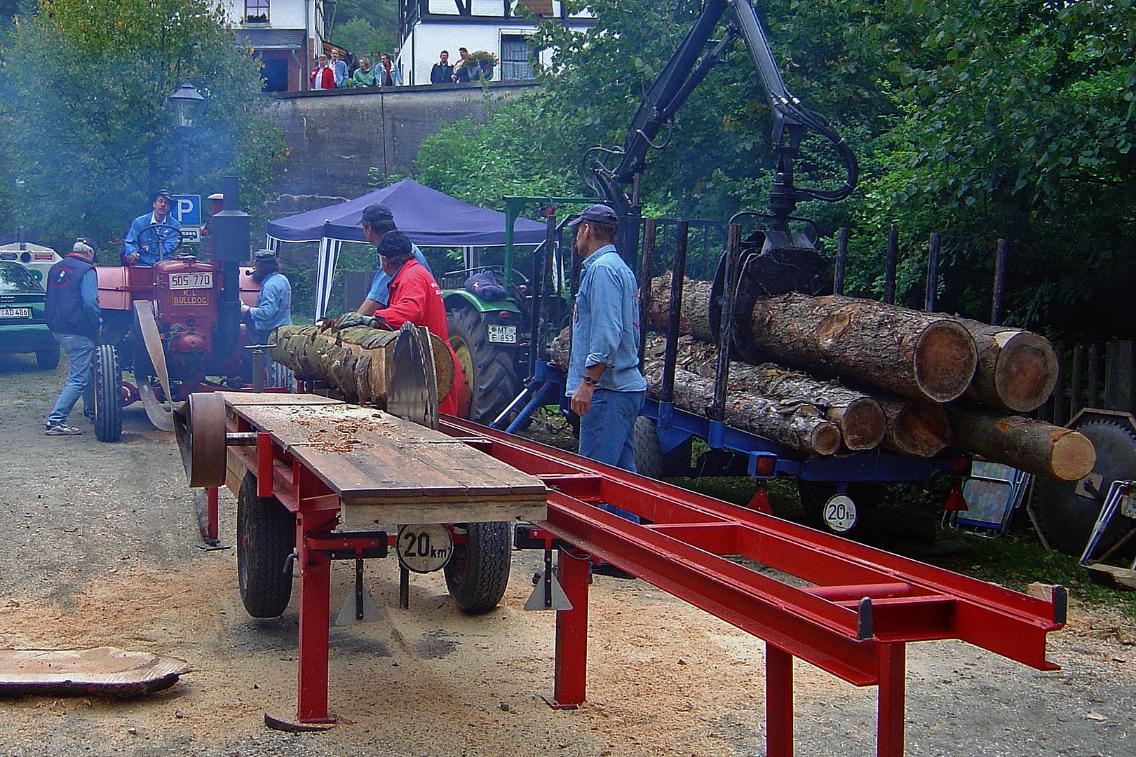 Holzsägen - wie vor ca. 50 Jahren, die erste