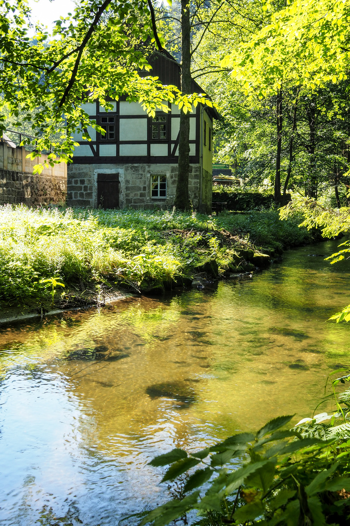 Holzschliffmühle im Kirnitzschtal 