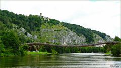 Holzspannbrücke im Altmühltal