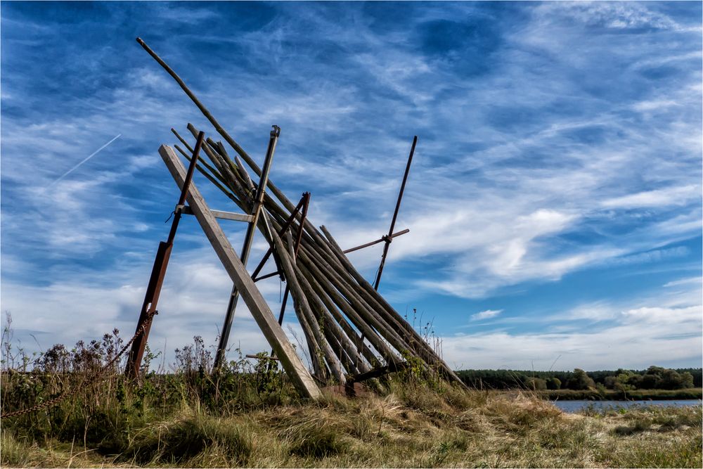 Holzstangen