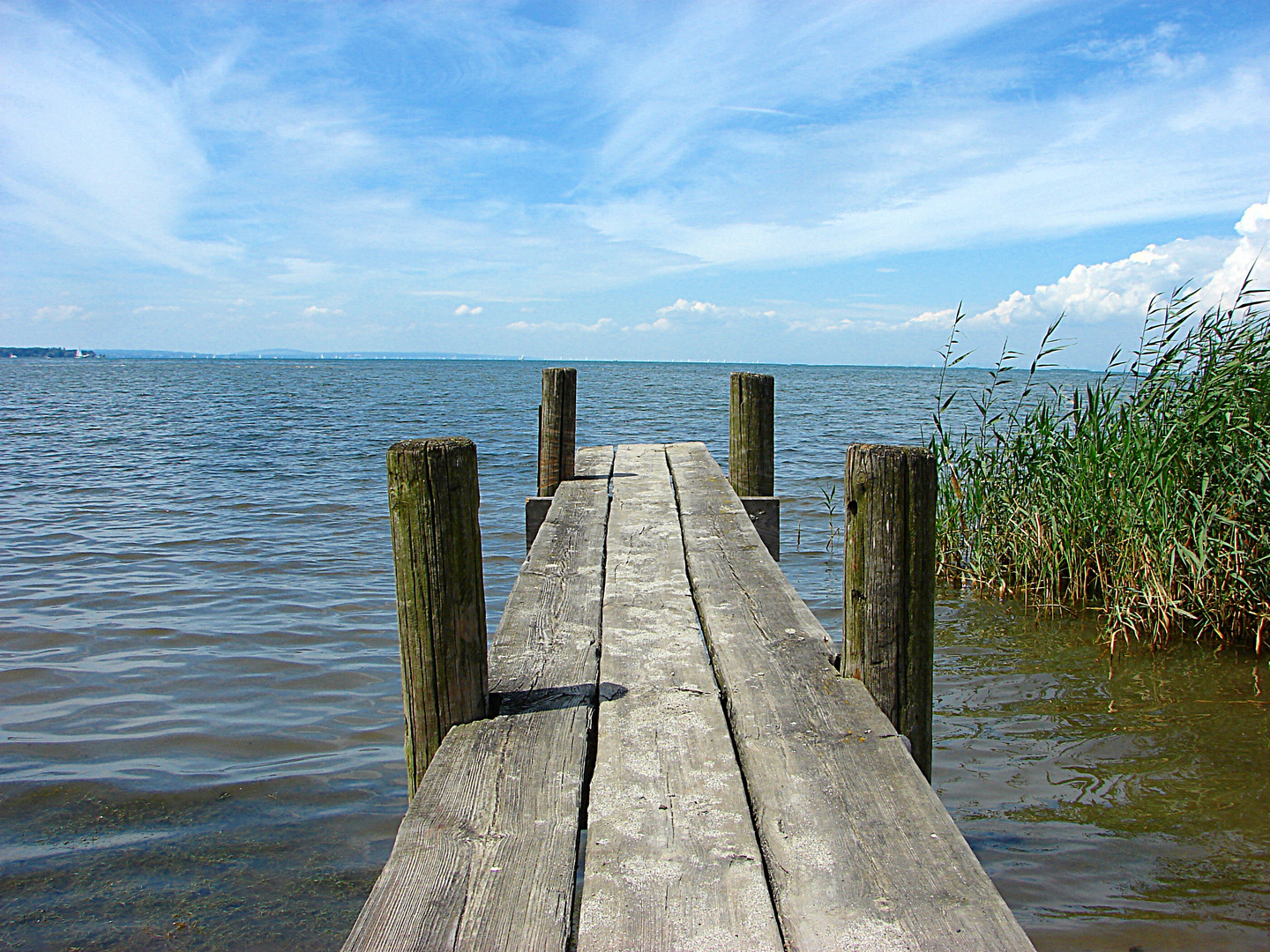 Holzsteg am Bodensee