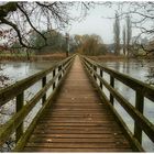 Holzsteg der Klosterinsel Werd...