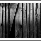 Holzstrukturen am Abend, Scheune, Tettelham 2004