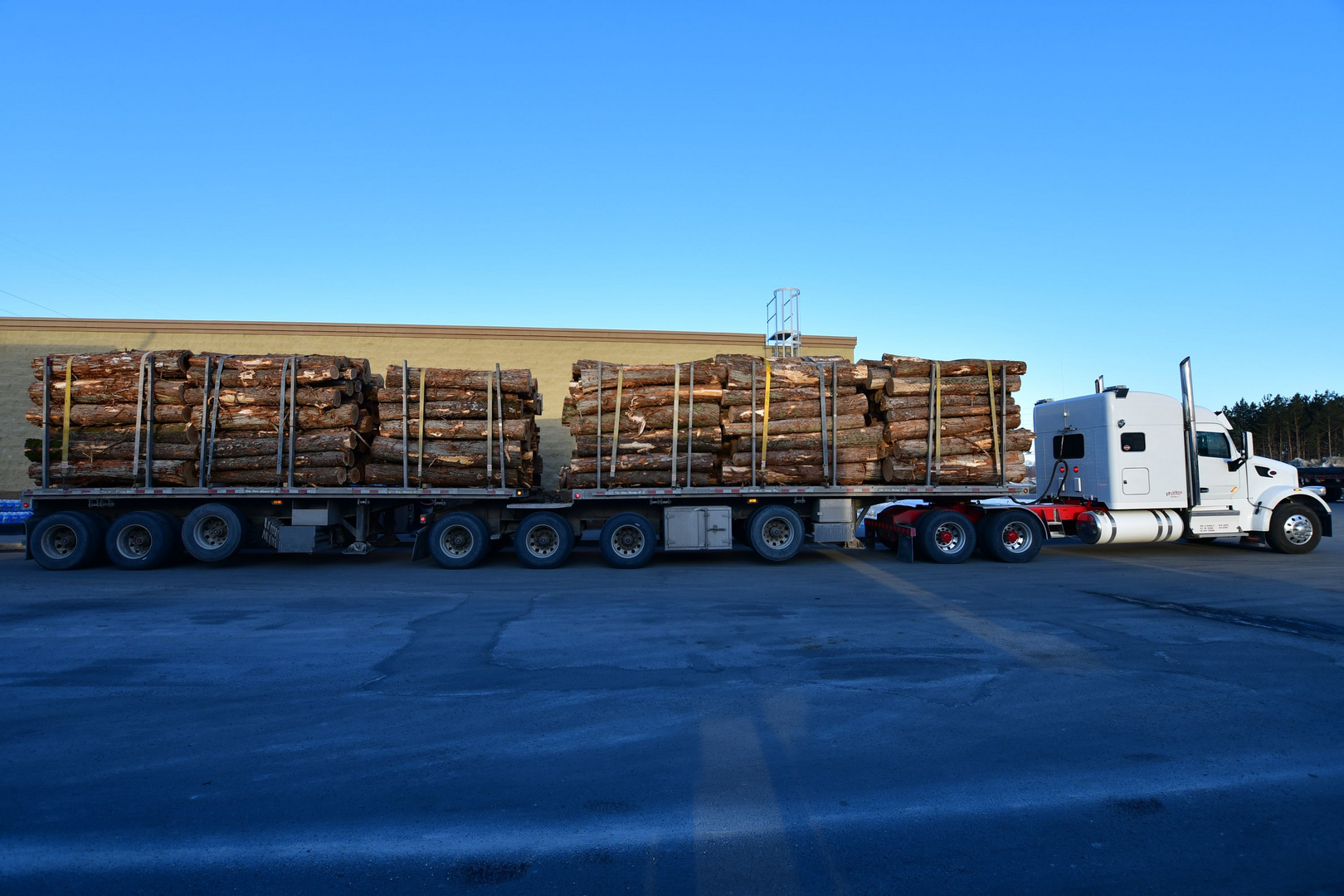 Holztransporter in Canada