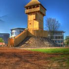 Holzturm am Archäologiemuseum Herne